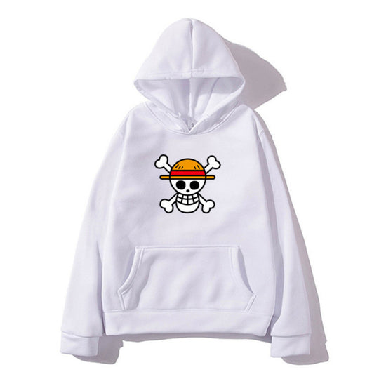 Damen Kapuzenpullover mit kreativem Piratenmotiv und bequemer Passform EB