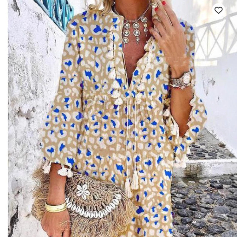 Damen Hippie-inspiriertes Kleid EB