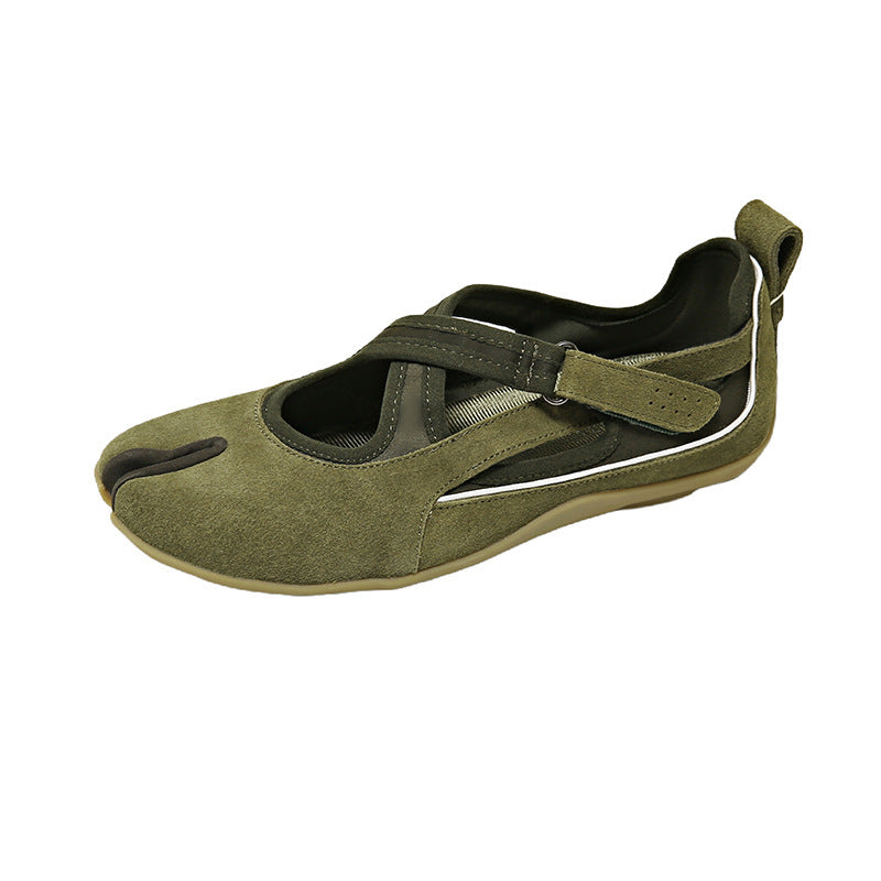 Damen Sportliche Ballerinas mit flexiblem Riemchen und atmungsaktivem Obermaterial EB