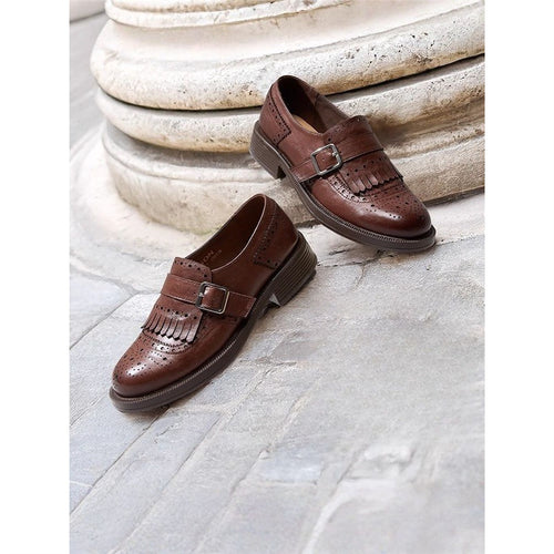 Damen elegante Slipper mit dekorativem Schnallen-Design EB