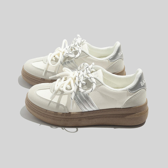 Damen Sportliche Sneakers mit gepolsterter Innensohle und rutschfester Gummisohle EB