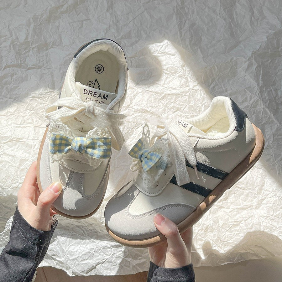 Damen Verspielte Sneakers mit innovativem Schleifendetail und atmungsaktiver Konstruktion EB