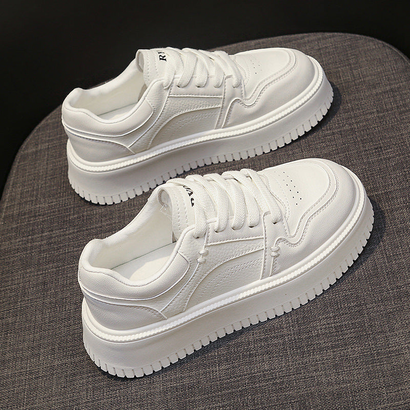 Damen sportliche Sneakers mit dicker, stoßdämpfender Sohle EB