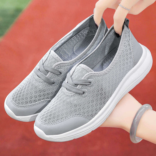 Damen Sportliche Sneaker mit atmungsaktivem Obermaterial und dämpfender Sohle EB