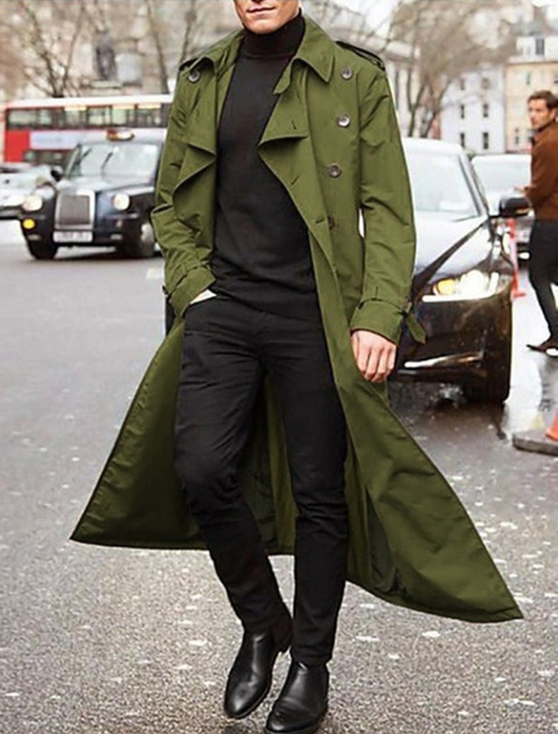 Herren klassischer Trenchcoat EB