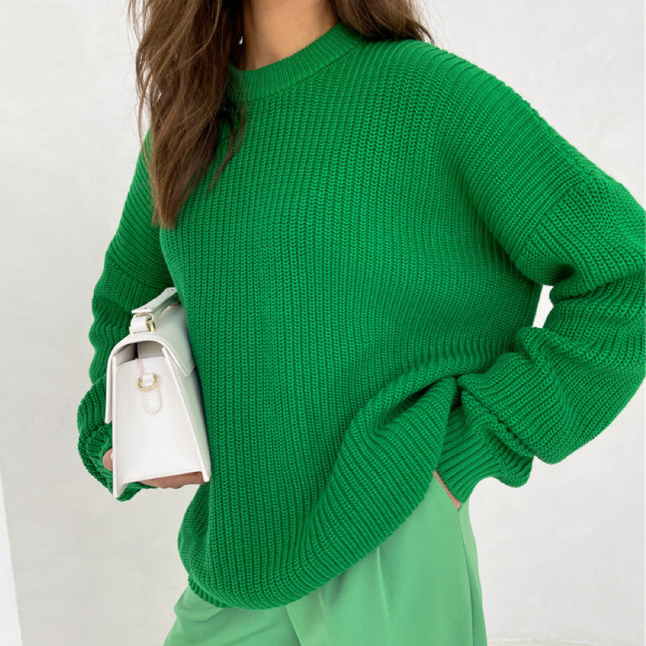 Damen Oversized Strickpullover mit strukturiertem Muster EB