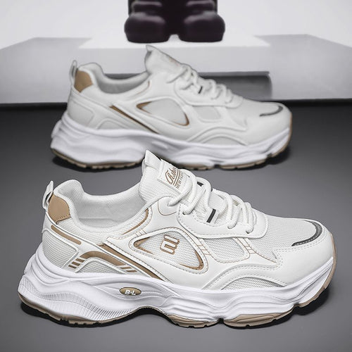 Damen Sportliche Sneakers mit dämpfender Sohle und atmungsaktiver Mesh-Oberfläche EB