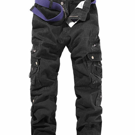 Herren Cargo-Hose mit mehreren praktischen Taschen und verstellbarem Gurt EB