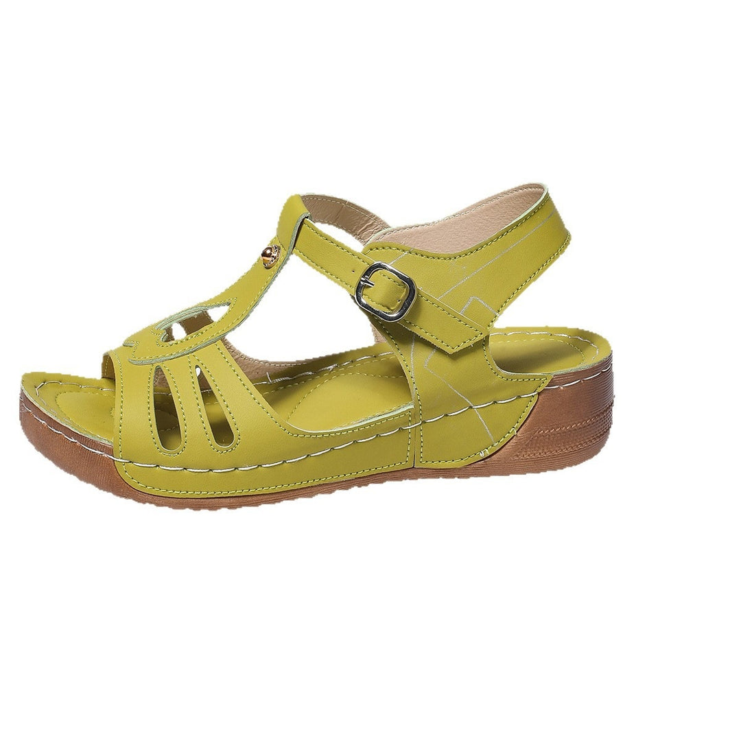 Damen Komfortable Sandalen mit verstellbaren Riemen und luftiger Sohle EB