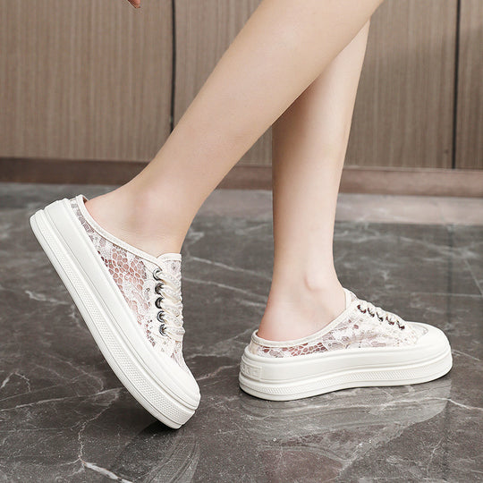Damen Modische Slip-On Sneaker mit Glitzerakzenten EB
