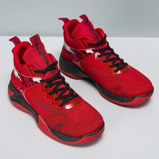 Damen Sportliche High-Performance Basketball-Sneaker mit atmungsaktiver Mesh-Oberfläche und dämpfender Sohle EB