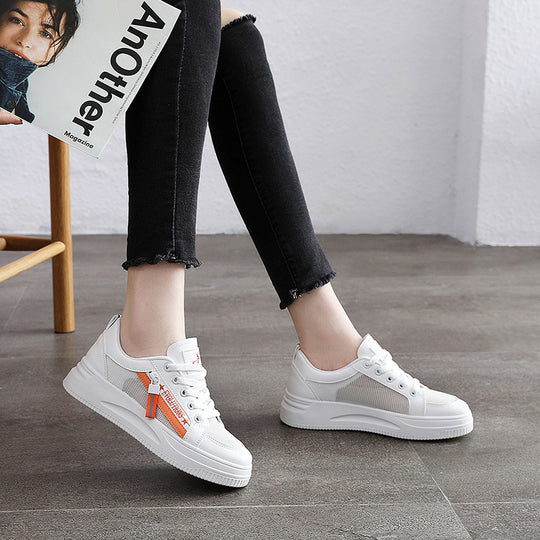 Damen Sportliche Sneaker mit innovativem Obermaterial und modischem Zipperdesign EB