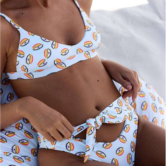 Damen Triangel-Bikini mit Wickelbund EB