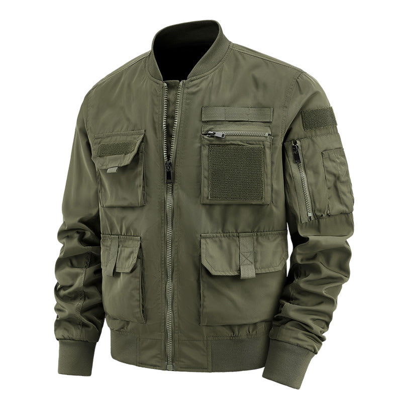 Men's  tactical multi-pocket flight bomber jacket EB