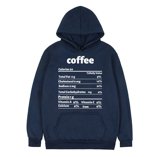 Damen Kapuzenpullover mit kreativem Nährwertdesign EB