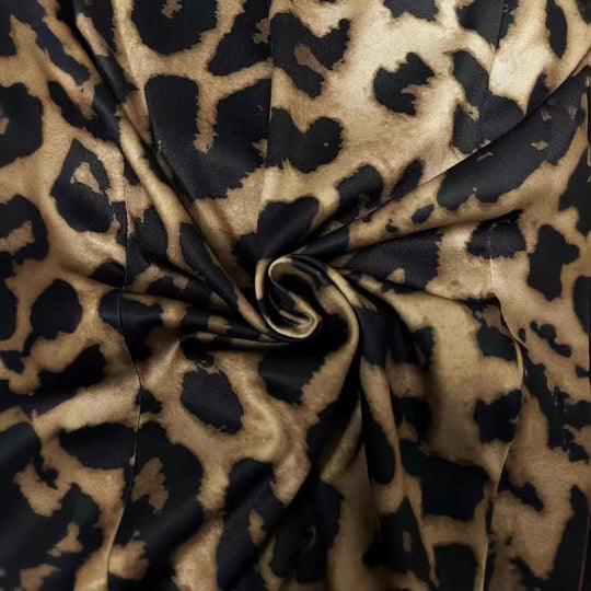 Damen stilvolle Blazerjacke mit modernem Leopardenmuster EB