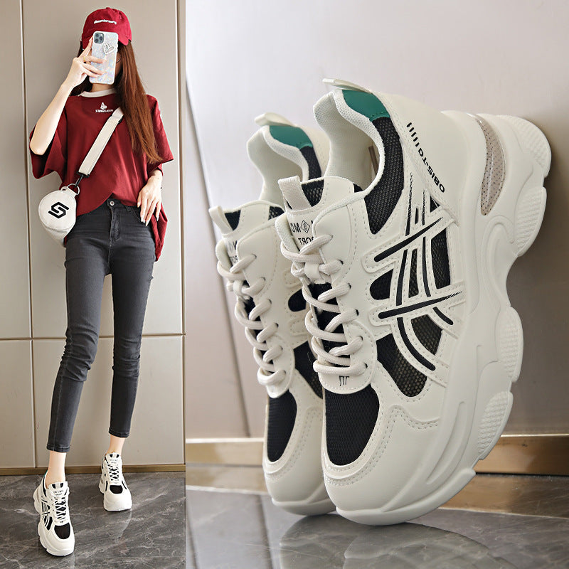 Damen Chunky Sneaker mit atmungsaktivem Mesh und komfortabler Dämpfung EB