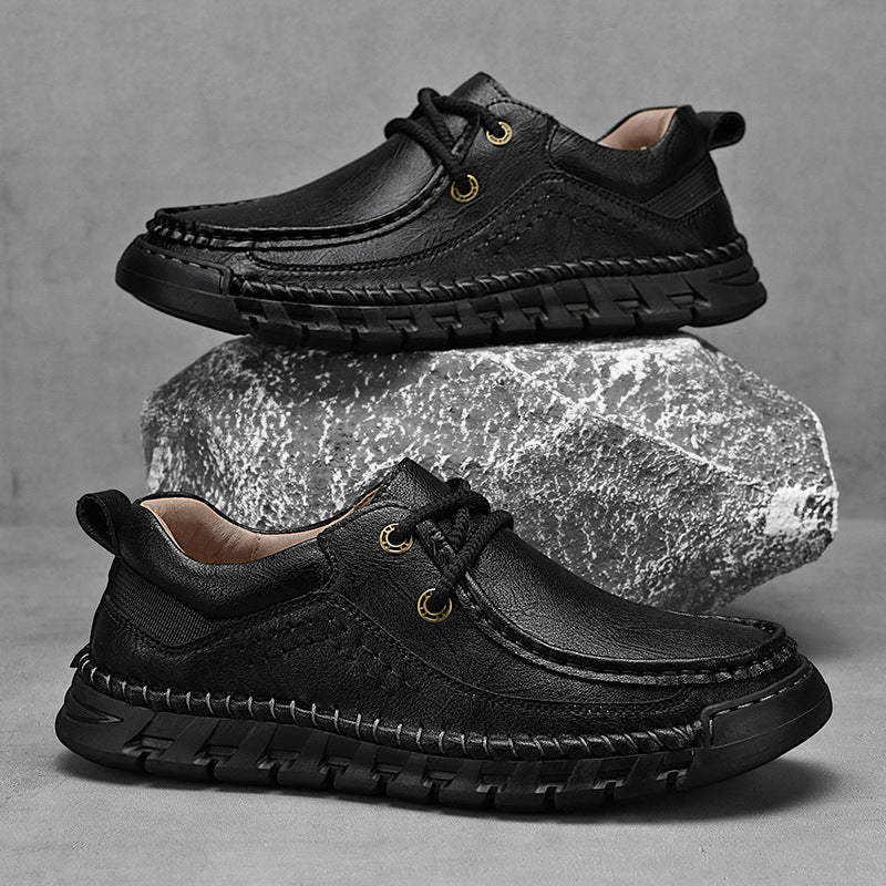 Herren Bequeme und robuste Schnürschuhe mit rutschfester Sohle EB