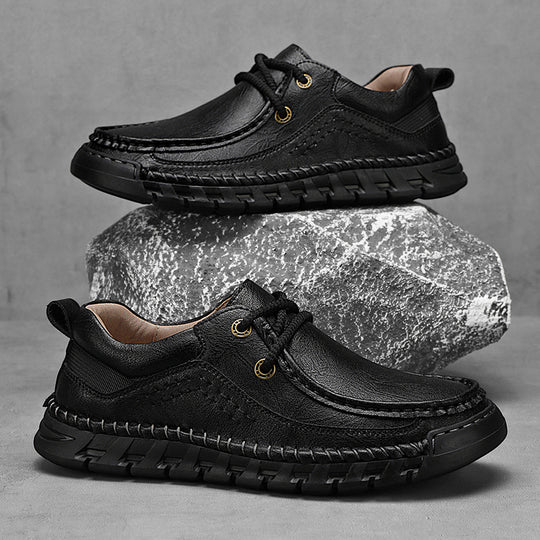 Herren Bequeme und robuste Schnürschuhe mit rutschfester Sohle EB