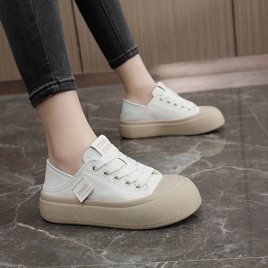 Damen sportliche Sneaker mit moderner Plateau-Sohle EB