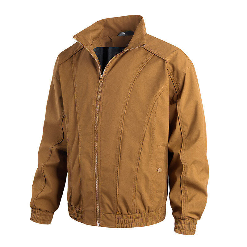Herren Freizeitjacke mit hochschließendem Kragen und elastischem Bund EB