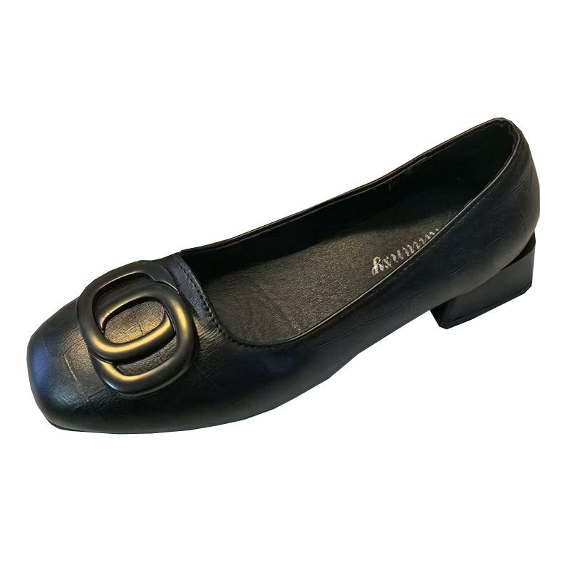 Damen elegante Pumps mit dekorativer Schnalle EB