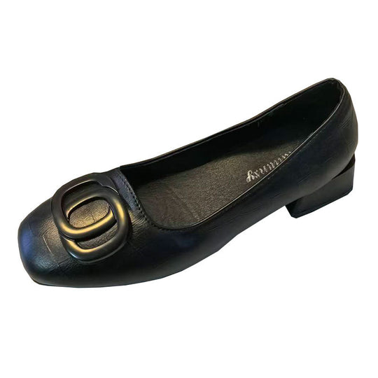 Damen elegante Pumps mit dekorativer Schnalle EB