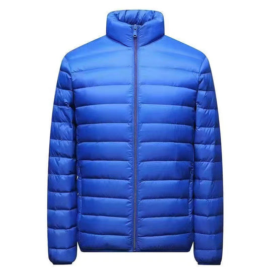 Herren nan ultraleichte Packbare Microsteppjacke mit Stehkragen, wattierter Isolierung und windabweisender Hülle EB