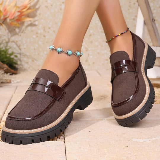 Damen Mokassin-Schuhe mit rutschfester Sohle und praktischem Riemen EB