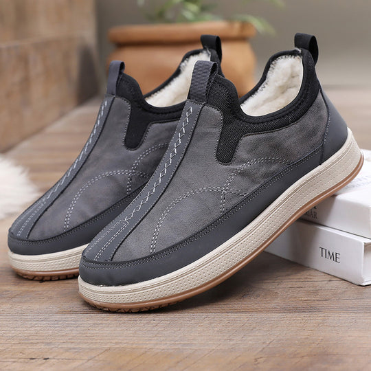 Damen Bequeme und stylische Warmfutter Slip-On Schuhe EB
