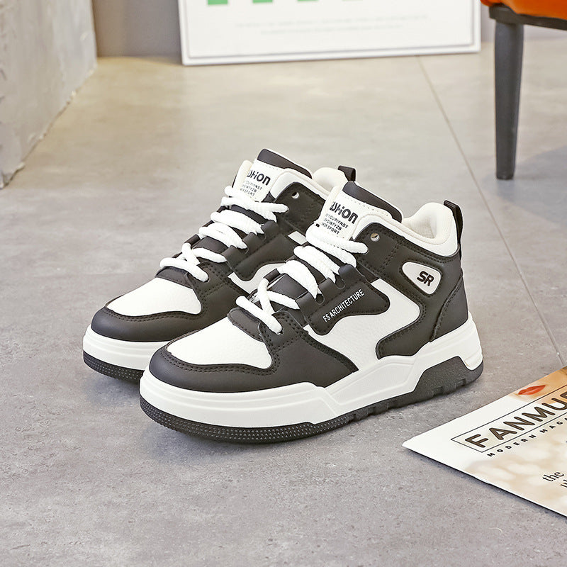 Damen Hochformat Sneakers mit modischem Design und rutschfester Sohle EB