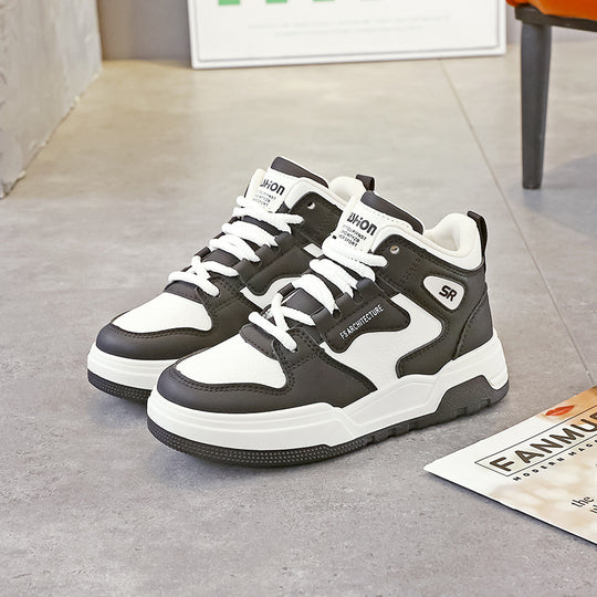 Damen Hochformat Sneakers mit modischem Design und rutschfester Sohle EB