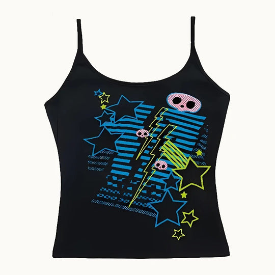 Damen T-Shirt mit lebhaftem Grafiken und einzigartigem Design EB