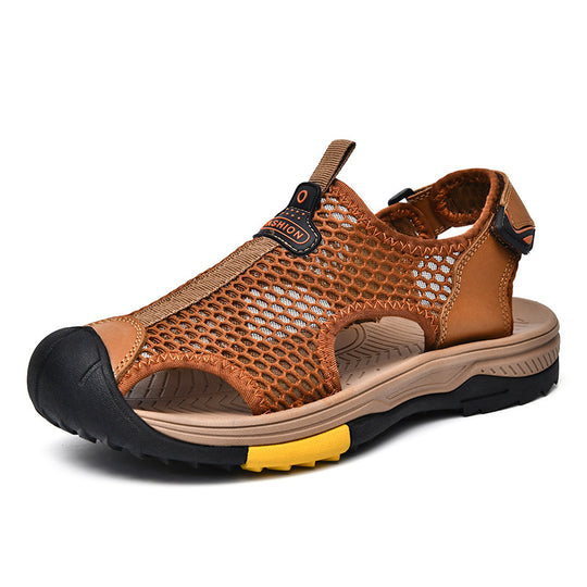 Herren Atmungsaktive Outdoor-Sandalen mit rutschfester Sohle und verstellbarem Riemen EB