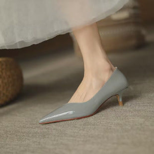 Damen elegante Slingback-Pumps mit spitzem Zehenbereich EB