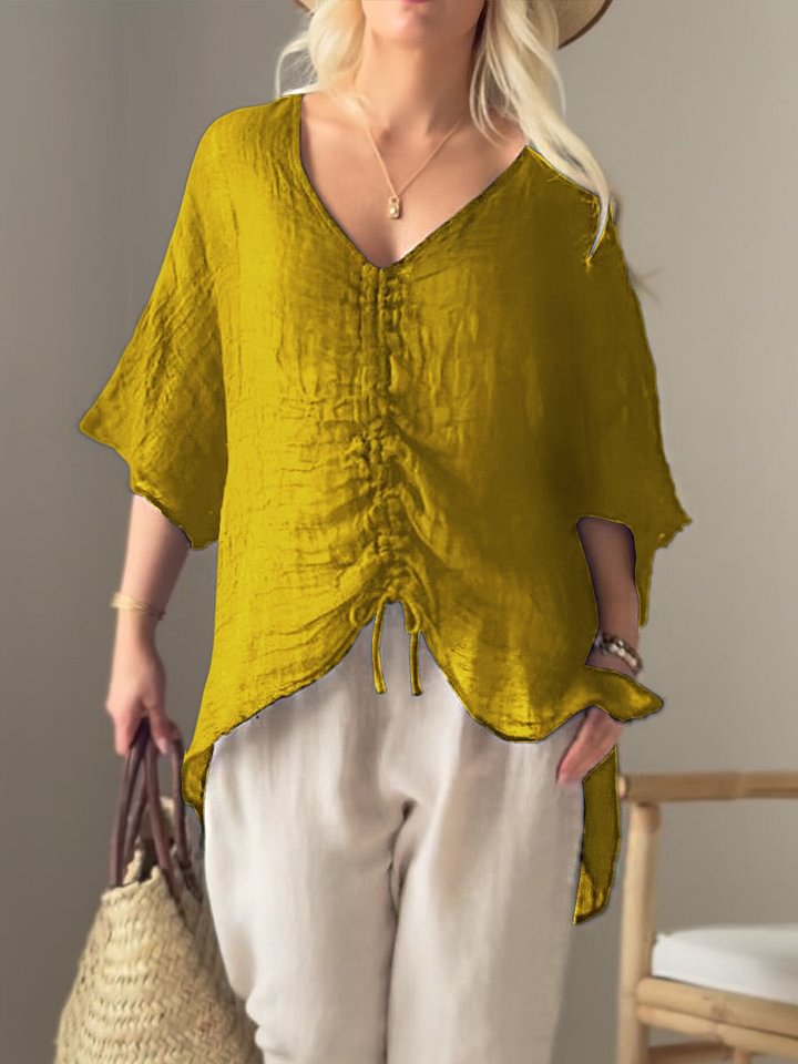 Damen leichtes, oversize Tunika-Shirt EB