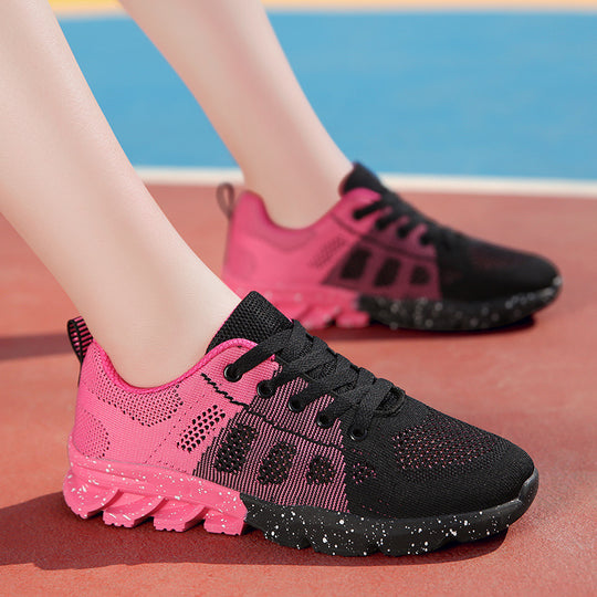 Damen Atmungsaktive Lauf-Sneaker mit dämpfender Sohle und rutschfester Außensohle EB