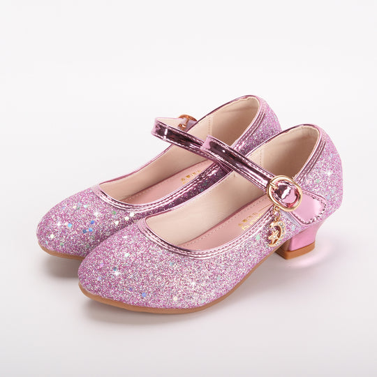 Mädchen Glitzernde Mary Jane Schuhe mit dekorativer Schnalle EB