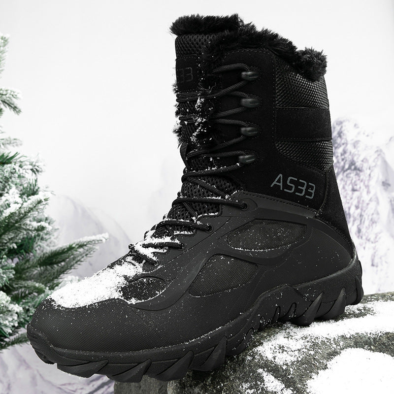 Herren Wasserdichte Winterstiefel mit isolierender Fütterung und rutschfester Sohle EB