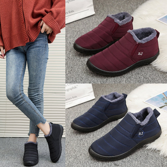 Damen gefütterte Freizeit-Stiefeletten mit rutschfester Sohle und praktischem Reißverschluss EB