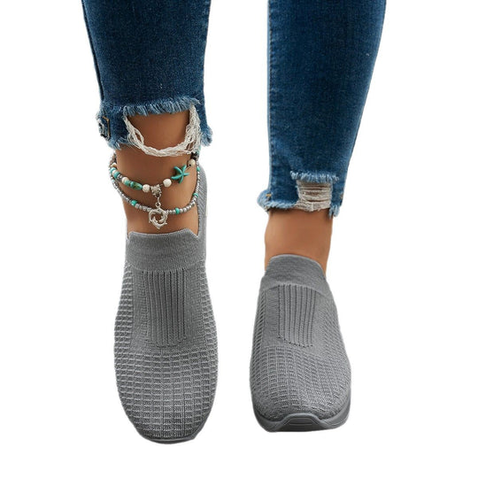 Damen Slip-On Sneaker mit ergonomischem Fußbett und elastischem Obermaterial EB