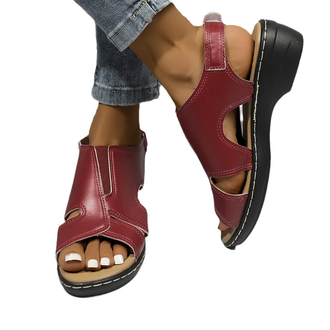 Damen Komfortable und stilvolle Sandalen mit verstellbarem Riemen EB