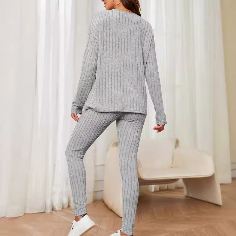 Damen bequeme Strickanzug EB