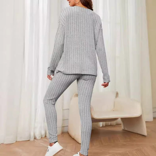 Damen bequeme Strickanzug EB