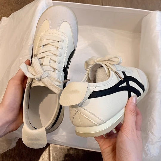 Damen modische Sneakers mit atmungsaktivem Obermaterial und sportlichem Design EB