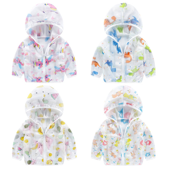 Unisex nan atmungsaktive Mesh Kapuzenjacke für Babys mit vollem Reißverschluss und verspieltem Hasen-Karotten-Druck EB