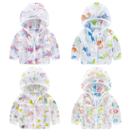Unisex nan atmungsaktive Mesh Kapuzenjacke für Babys mit vollem Reißverschluss und verspieltem Hasen-Karotten-Druck EB