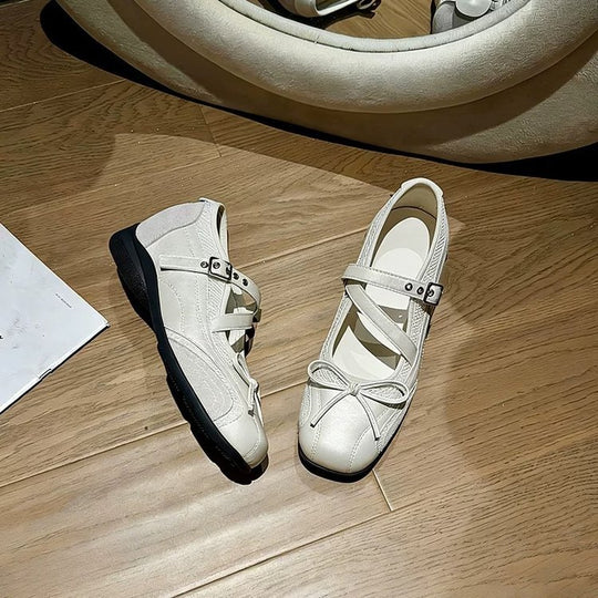 Damen elegante Schnürpumps mit verstellbarem Riemen und rutschfester Sohle EB