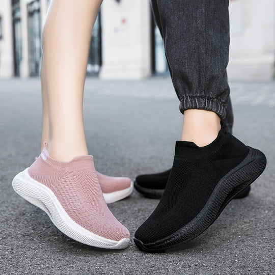 Herren nan nahtloser Strick-Schlupfschuh mit ergonomischer Zwischensohle und Fersenlasche EB