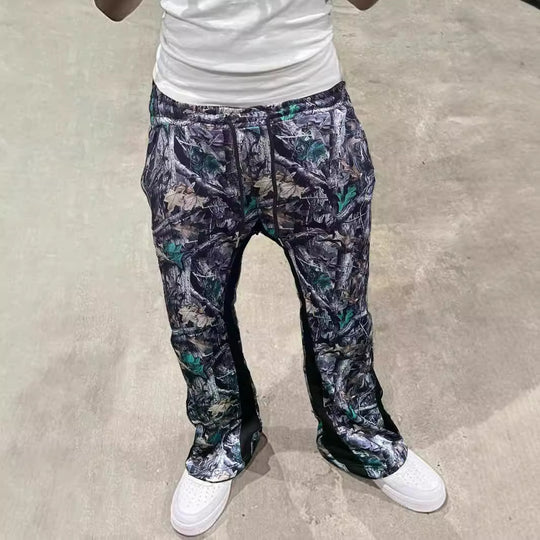Herren Freizeithose mit innovativem Camouflage-Muster und elastischem Bund EB